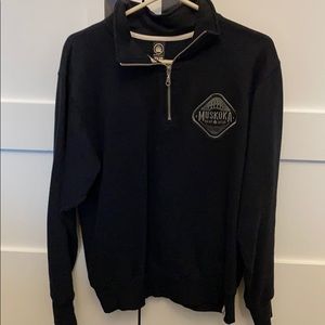 Black Muskoka Bear Wear size XS quarter zip
